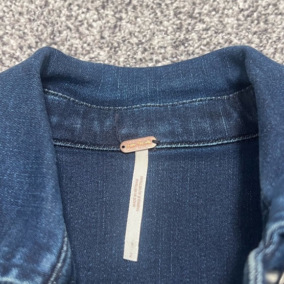 Women’s Free People Sz 2 Amber Denim Dress - Picture 3 of 4